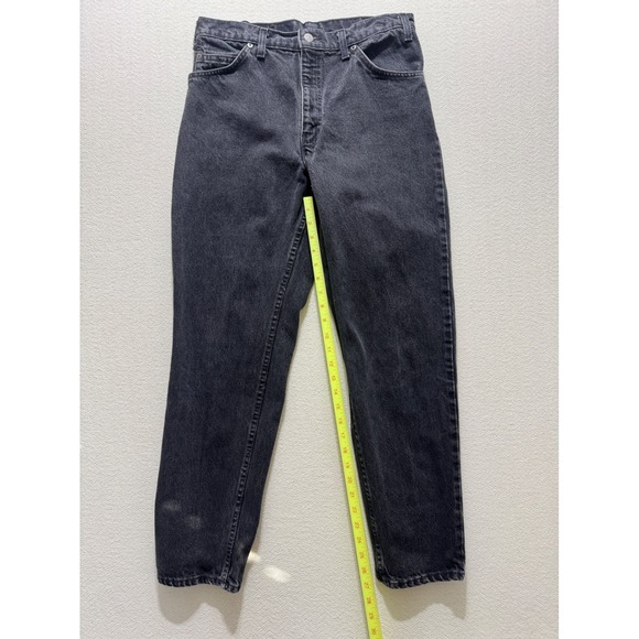 Vintage 1993 Men's Levi's 550 Orange Tab 33x30 Black Jeans Made In USA - Picture 5 of 17